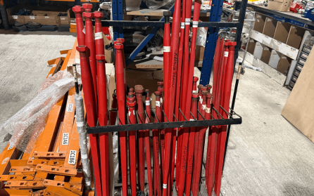 Shear grab tines